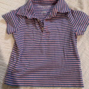 Crewcuts Kids Polo with Pink and Blue Stripes